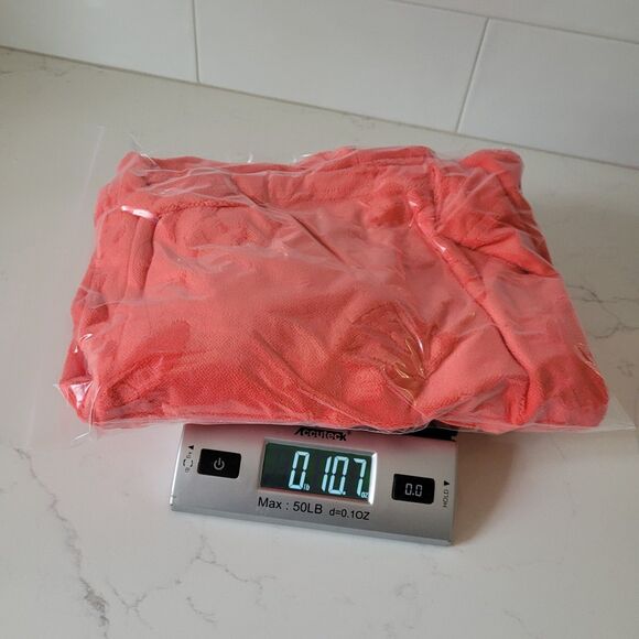 Womens ADONNA Terry cloth Zip Cover Up Robe L Coral Turtle Shells Print Pockets - Picture 13 of 13